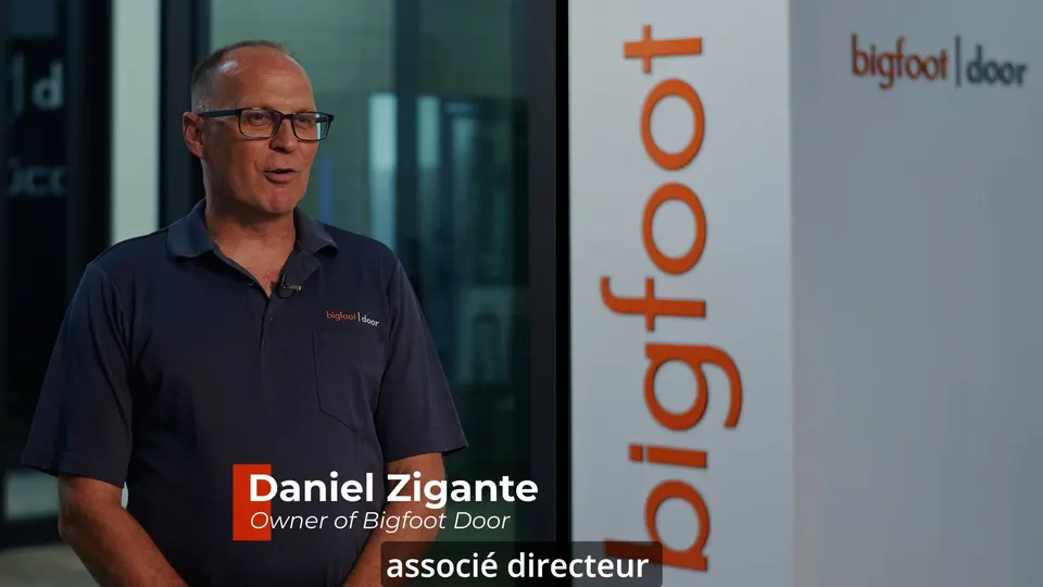 Bigfoot Door client testimonial video thumbnail