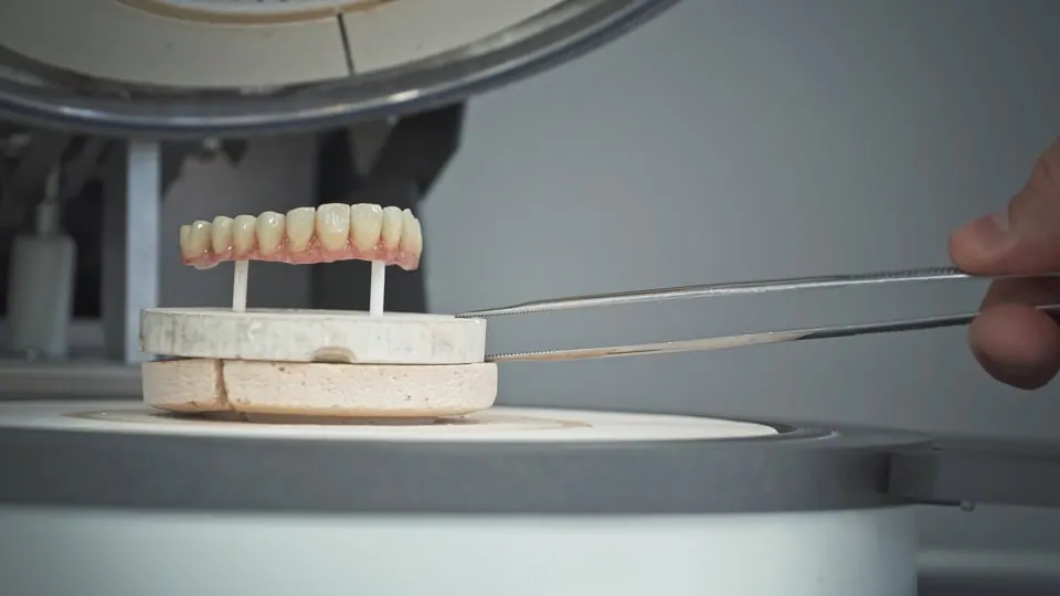 Dental laboratory video production scene